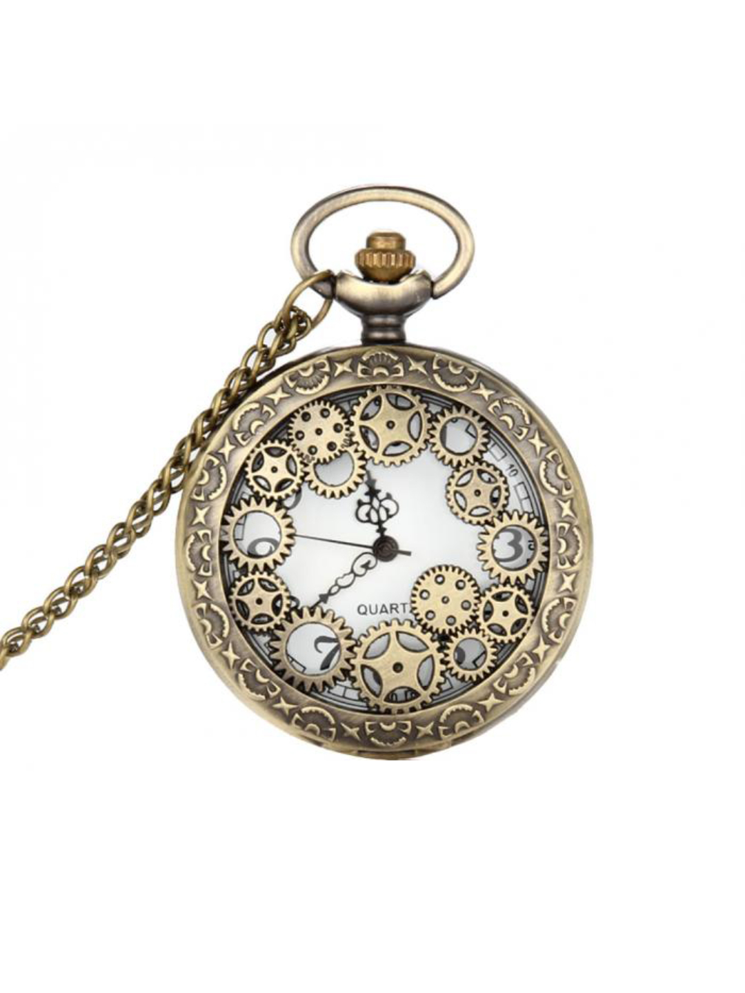 YouBella Pocket Watch Pendant with Chain for Husband Unique Memorable Gift Dual Purpose Stainless Steel Clock for Men (YBWATCH_0034)